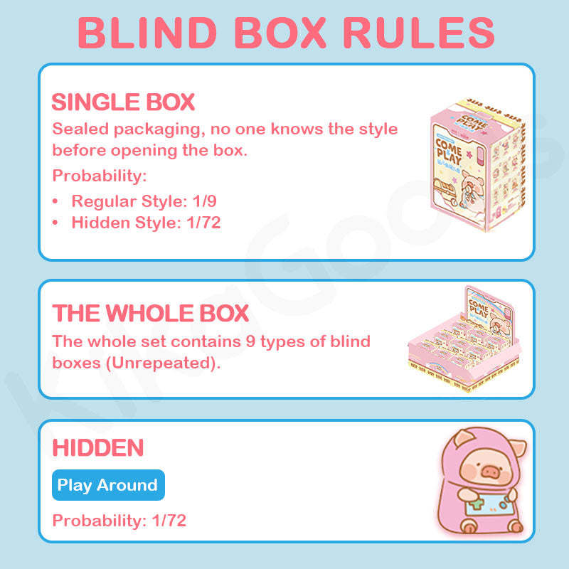 TNTSPACE x LuLu the Piggy Come Play Series Plush Pendent Blind Box