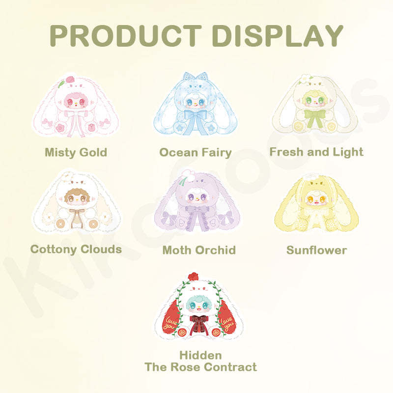 Yooki Bunny's Floral Fragments 400% Series Plush Blind Box