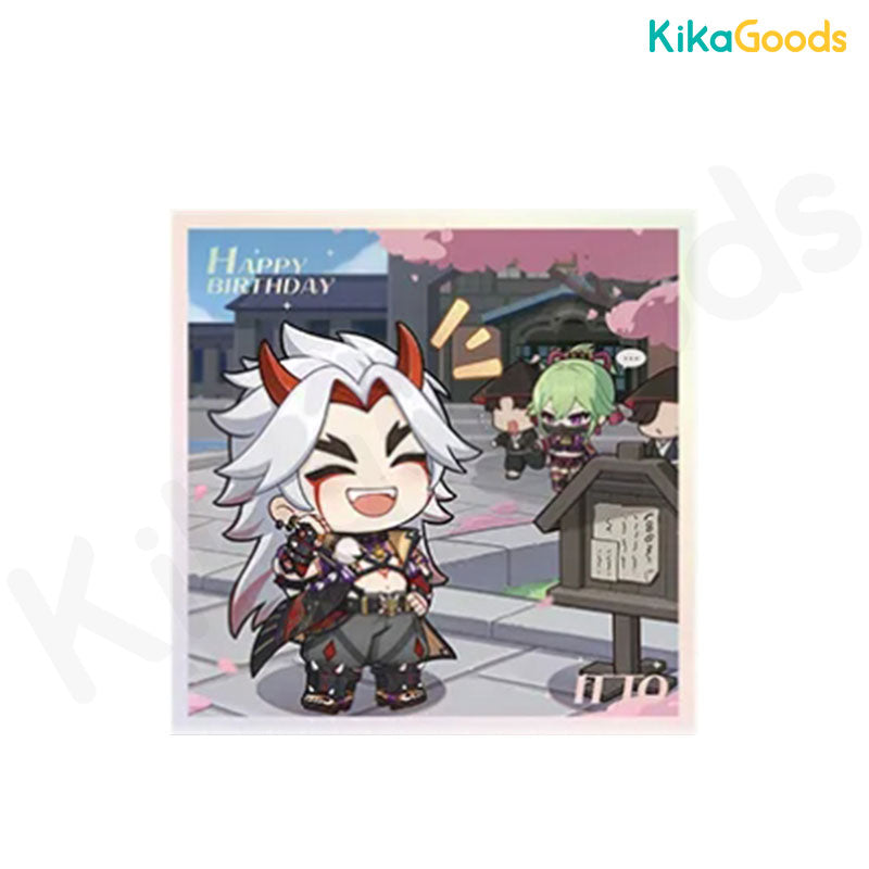 Genshin Impact Happy Birthday Series Mini Color Paper - Box B