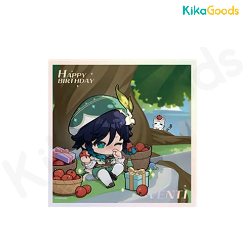 Genshin Impact Happy Birthday Series Mini Color Paper - Box B