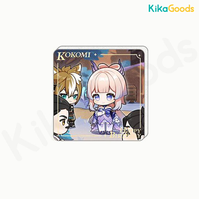 Genshin Impact Happy Birthday Series Acrylic Fridge Magnet - Box A