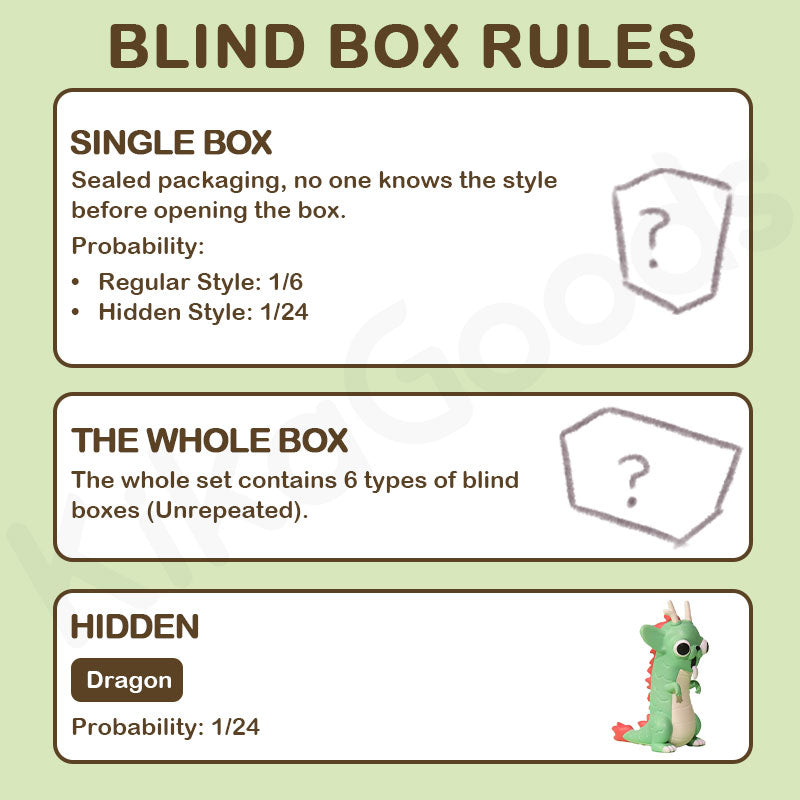 Godgwawa Weird Animals Series Blind Box