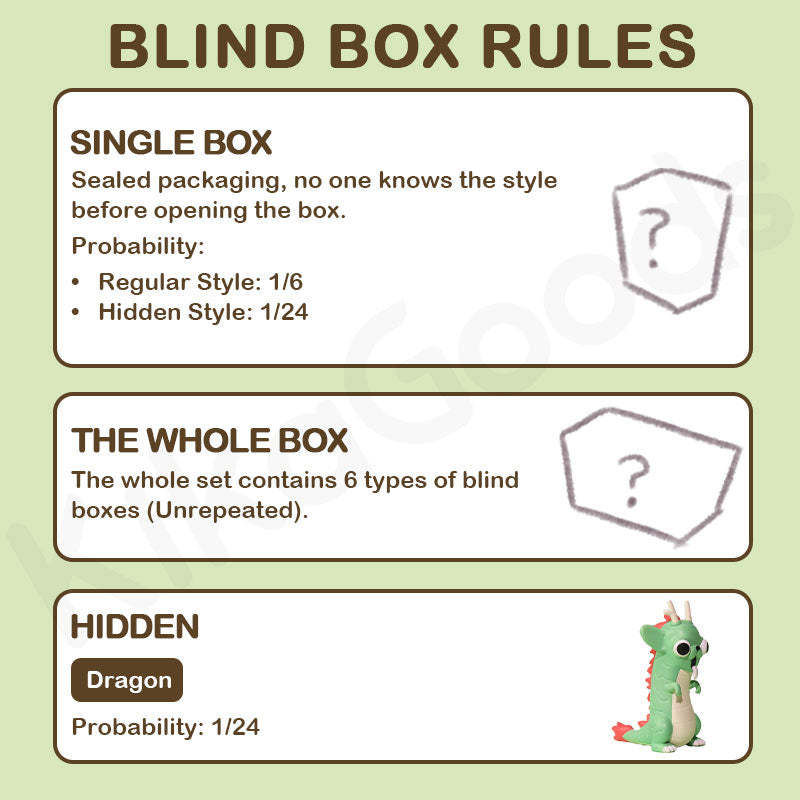 Godgwawa Weird Animals Series Blind Box