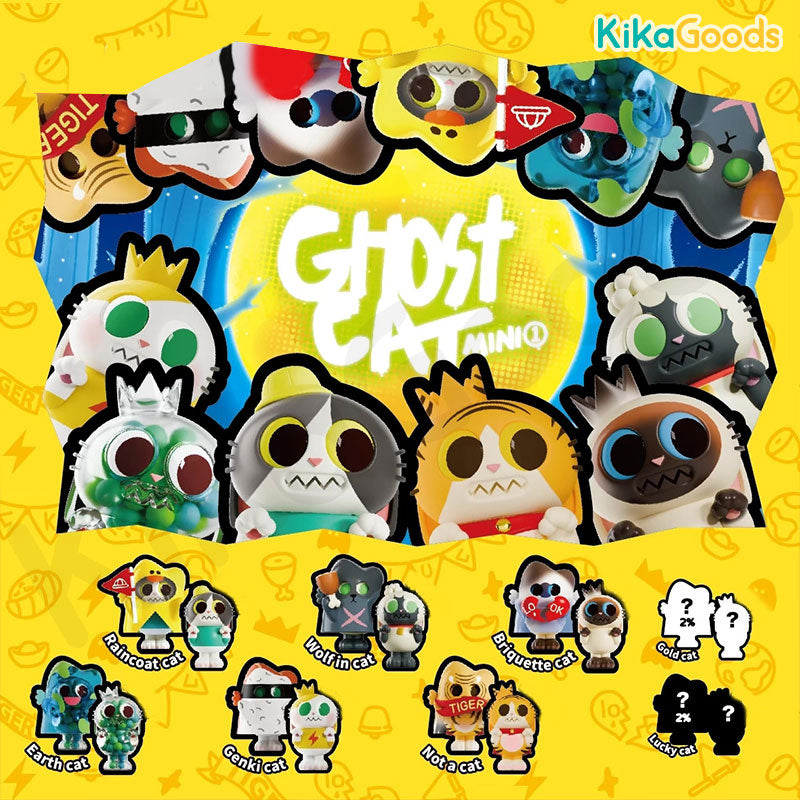 ジッタリン・ジン　jitterin’jinn 猫娘baby cat レア　非売品 Jinart x PAWS NOVA Ghost Cat Series Mini Blind Box – KikaGoods