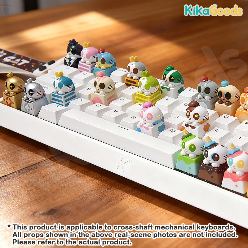 Fingertip Doshii Cat Mini Keycap Blind Box