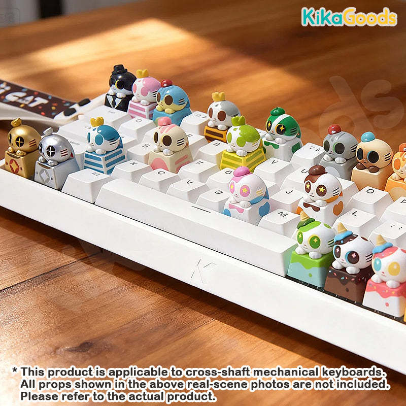 Fingertip Doshii Cat Mini Keycap Blind Box