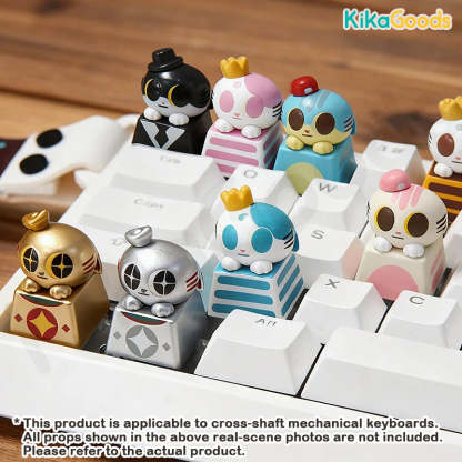 Fingertip Doshii Cat Mini Keycap Blind Box