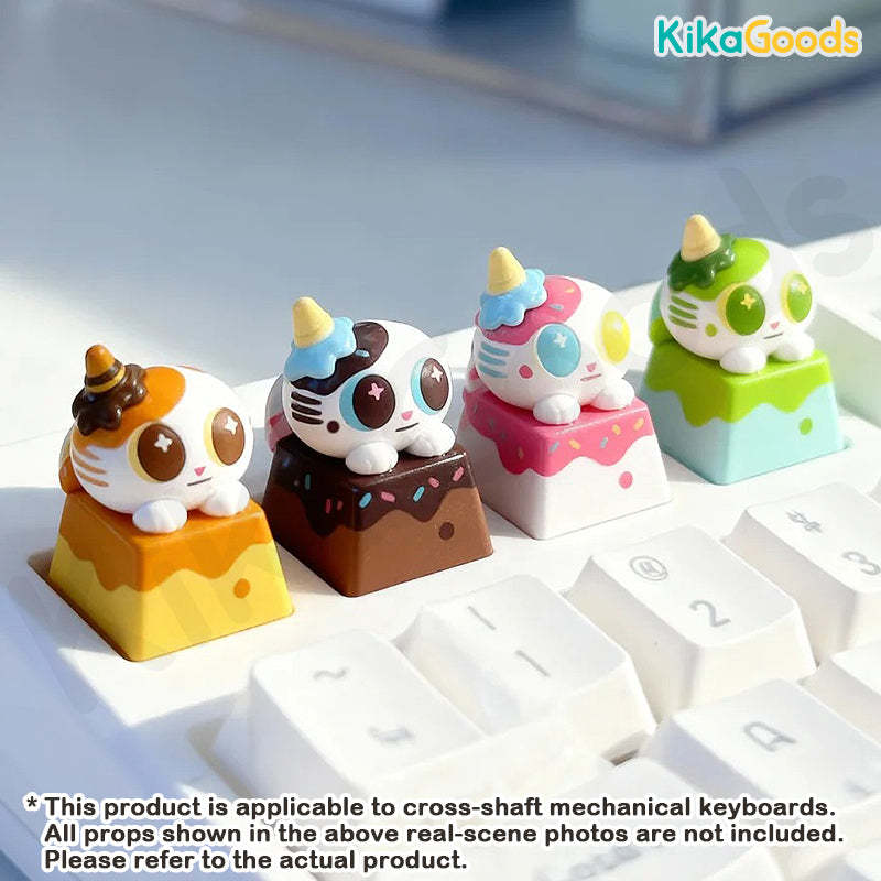 Fingertip Doshii Cat Mini Keycap Blind Box