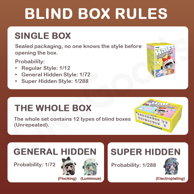 Lulumi Half Sugar Ball Series Mini Blind Box【Shipped in Jan./Feb. 2026】