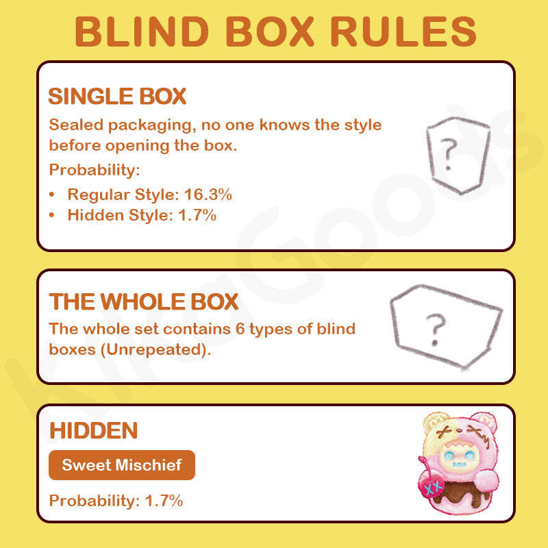 ShinWoo Baby Ghost Bear Bittersweet Series Vinyl Plush Blind Box【Shipped in Dec. 2025/Jan. 2026】