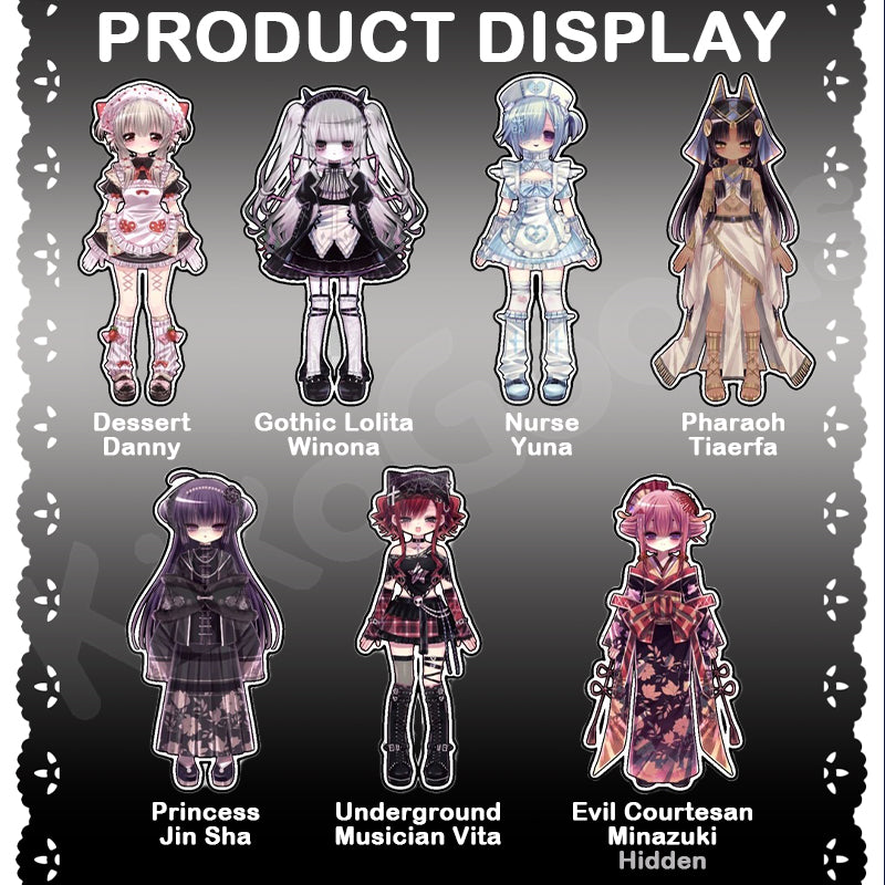 Heart Studio Villainesses' Tribunal: Execution Series 1/6 Action Figure BJD Blind Box【Shipped in May. ~ Jul. 2026】