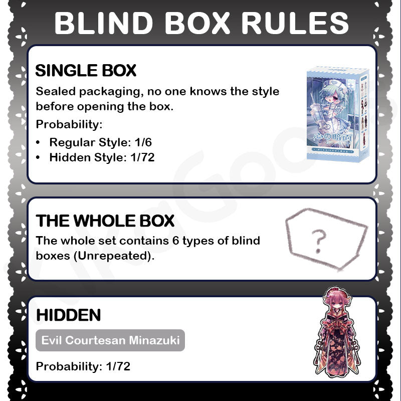 Heart Studio Villainesses' Tribunal: Execution Series 1/6 Action Figure BJD Blind Box【Shipped in May. ~ Jul. 2026】