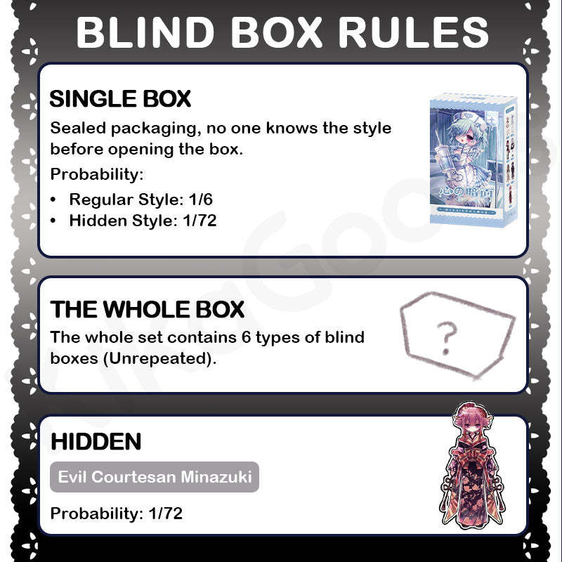Heart Studio Villainesses' Tribunal: Execution Series 1/6 Action Figure BJD Blind Box【Shipped in May. ~ Jul. 2026】
