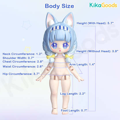 Nyzaii's Sweet Imagination Series 1/12 Action Figure BJD Blind Box【Shipped in Mar./Apr. 2026】