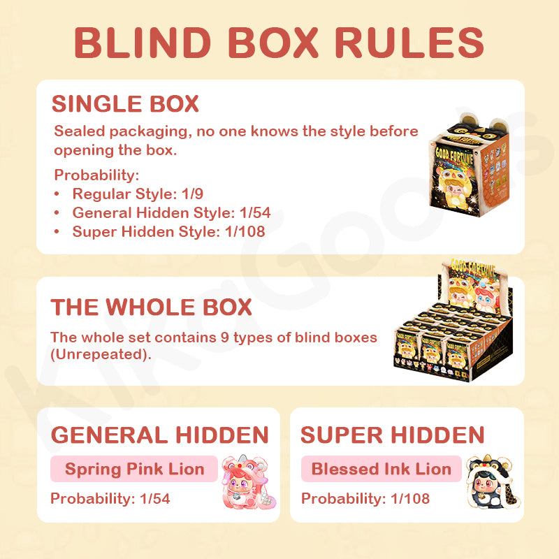 Q.Kid Good Fortune Series PVC Plush Blind Box【Shipped in Jan./Feb. 2026】