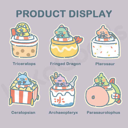 Foodie Dinosaur Space Travel Series Blind Box