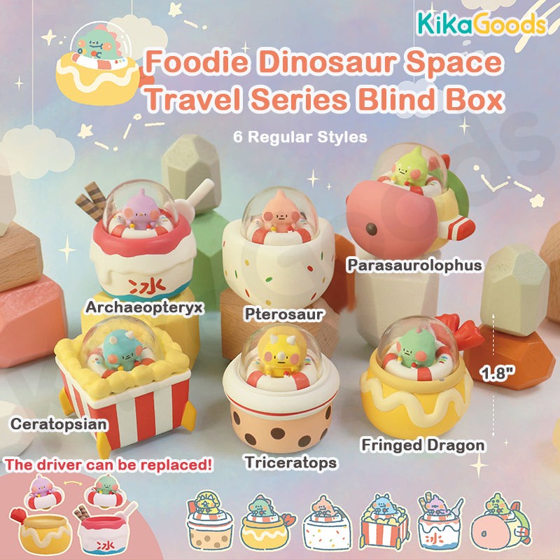 Foodie Dinosaur Space Travel Series Blind Box – KikaGoods Wholesale