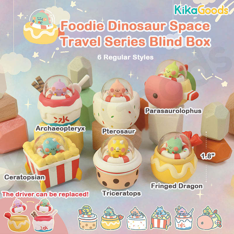 Foodie Dinosaur Space Travel Series Blind Box – KikaGoods Wholesale
