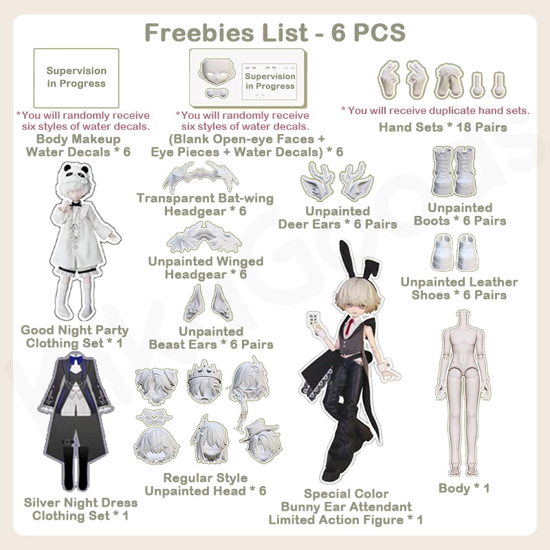 Mita All Male Characters Series 1/8 Action Figure BJD Blind Box【Shipped in Jun./Jul. 2026】