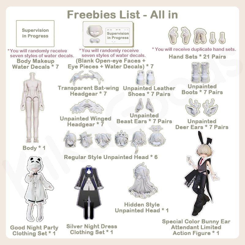 Mita All Male Characters Series 1/8 Action Figure BJD Blind Box【Shipped in Jun./Jul. 2026】