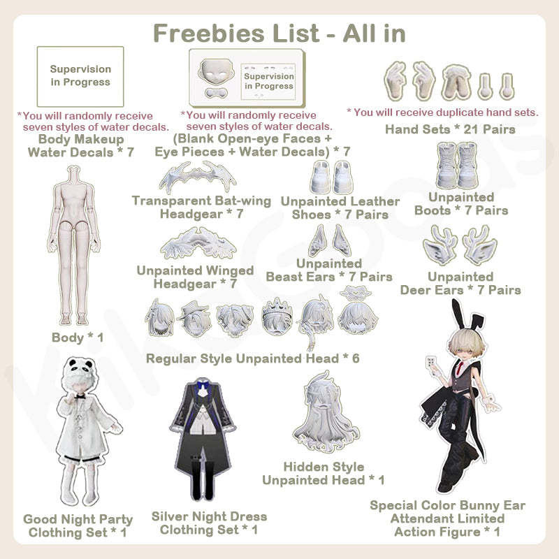 Mita All Male Characters Series 1/8 Action Figure BJD Blind Box【Shipped in Jun./Jul. 2026】