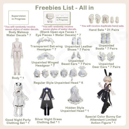 Mita All Male Characters Series 1/8 Action Figure BJD Blind Box【Shipped in Jun./Jul. 2026】