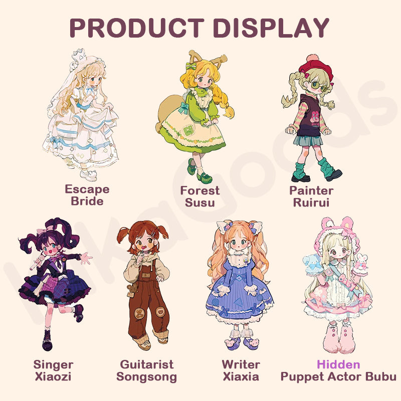 Puppy's Colorful Closet Series 1/12 Action Figure BJD Blind Box【Shipped in Feb./Mar. 2026】