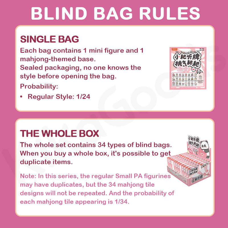 Small PA Waiting for the Tile - Overflowing Peach Luck Series Blind Bag