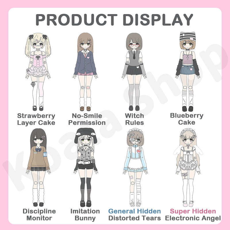 MiraLab X Shojo Don't Touch My Bangs Series Special 1/6 Action Figure BJD Blind Box【Shipped in Mar./Apr. 2026】