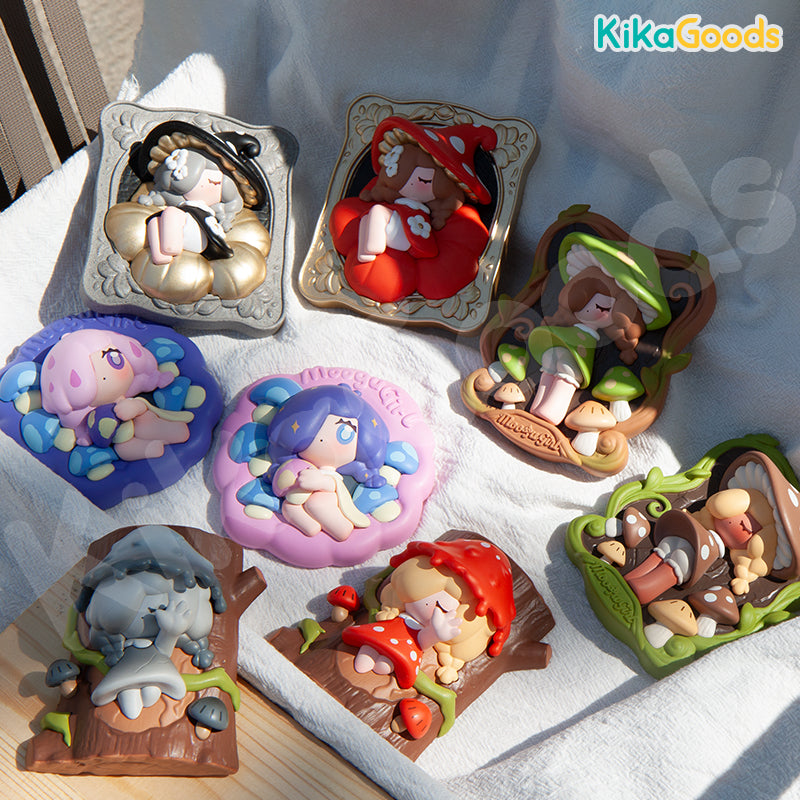 Moogutong Little Mushroom Girl Series Relief-Carved Refrigerator Magnet Blind Box【Shipped in Mar./Apr. 2026】