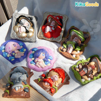 Moogutong Little Mushroom Girl Series Relief-Carved Refrigerator Magnet Blind Box【Shipped in Mar./Apr. 2026】