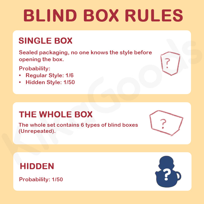 Tea Fox Daruma Series 6 Protective Omamori Blind Box