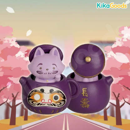 Tea Fox Daruma Series 6 Protective Omamori Blind Box