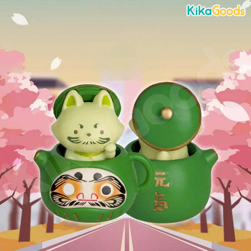 Tea Fox Daruma Series 6 Protective Omamori Blind Box