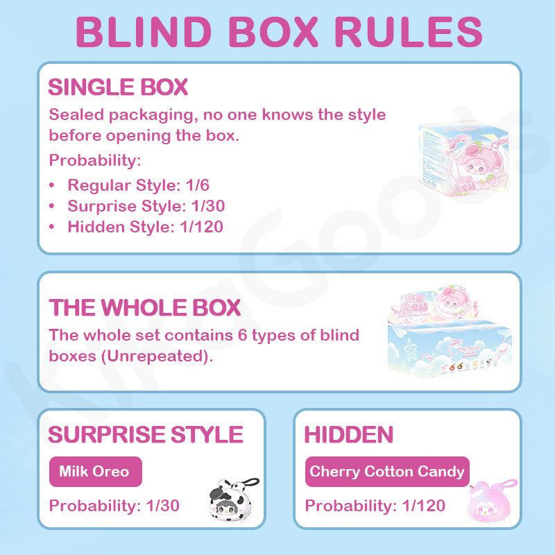 Yooki Mirror & Comb Series Energy Boost Station Plush Blind Box