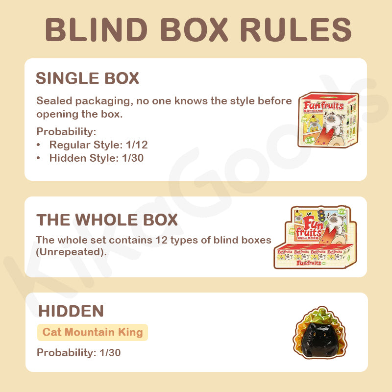 Cat PAI Fun Fruits Series Blind Box【Shipped in Mar./Apr. 2026】