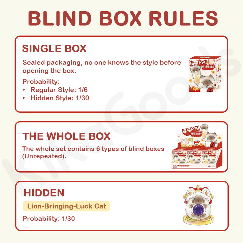 Cat PAI Lucky Energy Series Blind Box【Shipped in Mar./Apr. 2026】