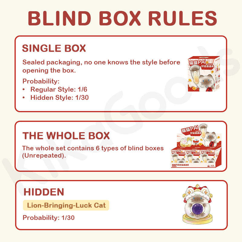 Cat PAI Lucky Energy Series Blind Box【Shipped in Mar./Apr. 2026】