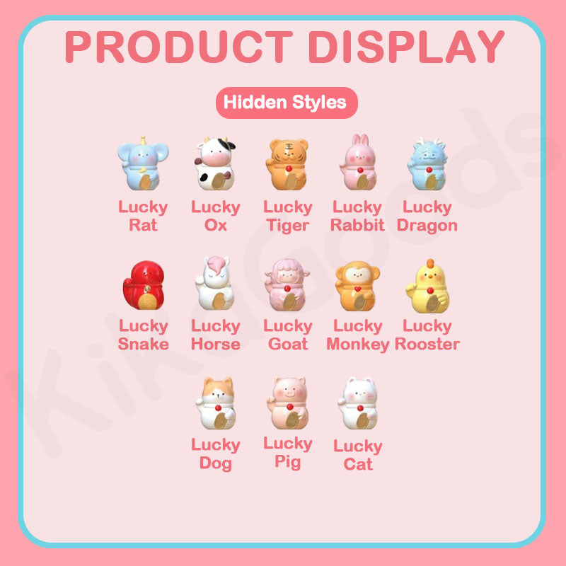 Mini Cute Bean Chinese Zodiac Wealth-Attracting Series Blind Bag【Shipped in Mar./Apr. 2026】