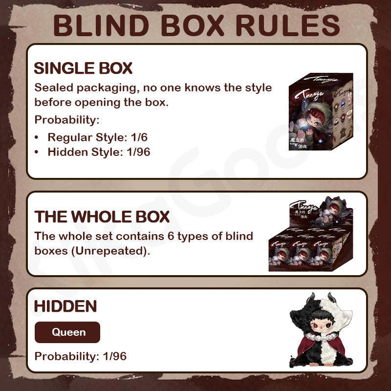 Tinnaya The Witch's Game Series Plush Blind Box【Shipped in Mar./Apr. 2026】