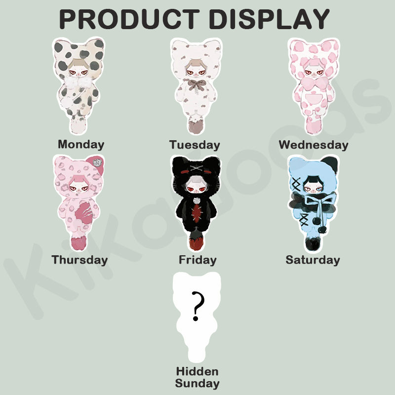 Piku The Week Series Plush Pendant Blind Box – KikaGoods Wholesale