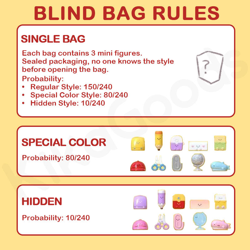 Mini Cute Bean Pencil Case Series Blind Bag【Shipped in Apr./May. 2026】