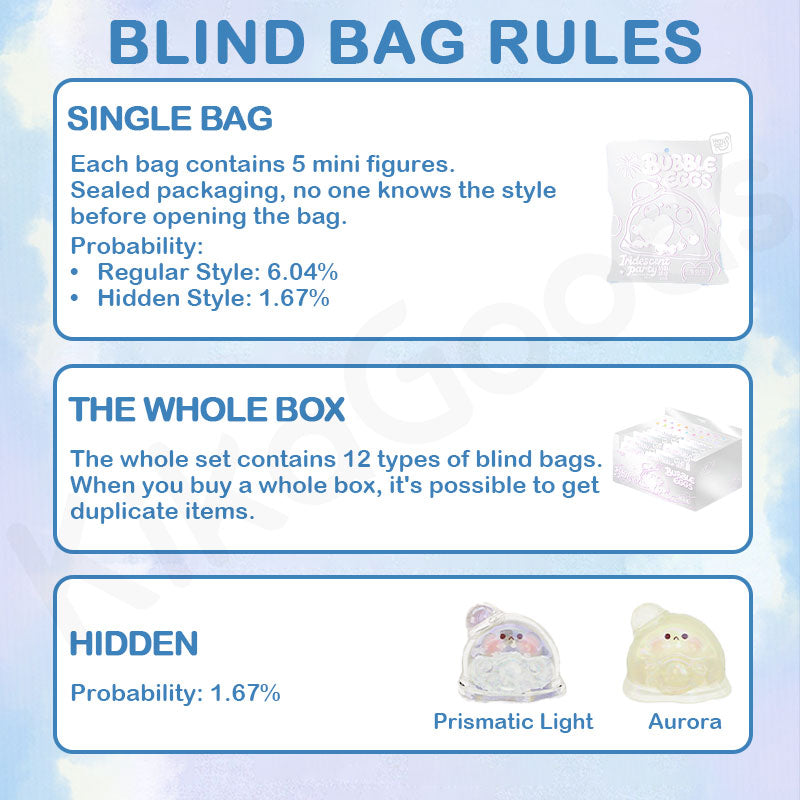 Bubble Eggs Iridescent Party Series Vol.2 Blind Bag