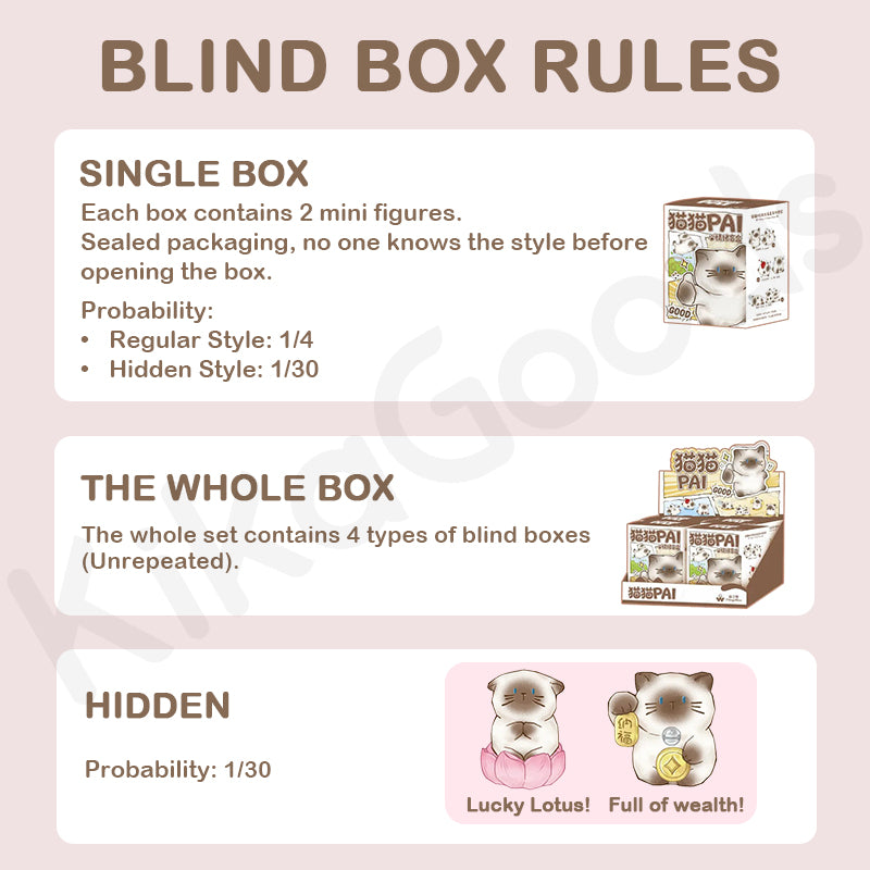 Cat PAl Emotion Series Blind Box【Shipped in Apr./May. 2026】