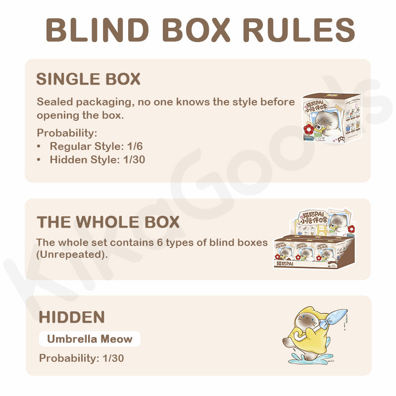 Cat PAl Daily Companion Series Blind Box【Shipped in Apr./May. 2026】