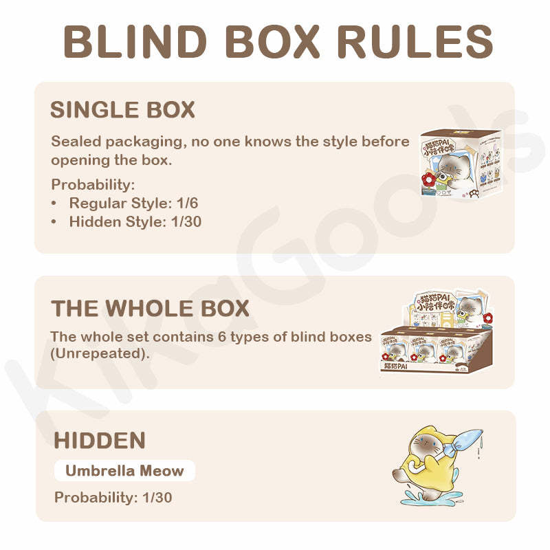 Cat PAl Daily Companion Series Blind Box【Shipped in Apr./May. 2026】