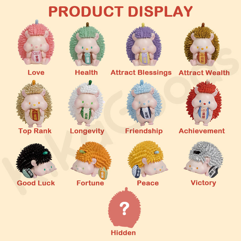 Durian Kingdom Series Blessing Charm Hedgehog Blind Box