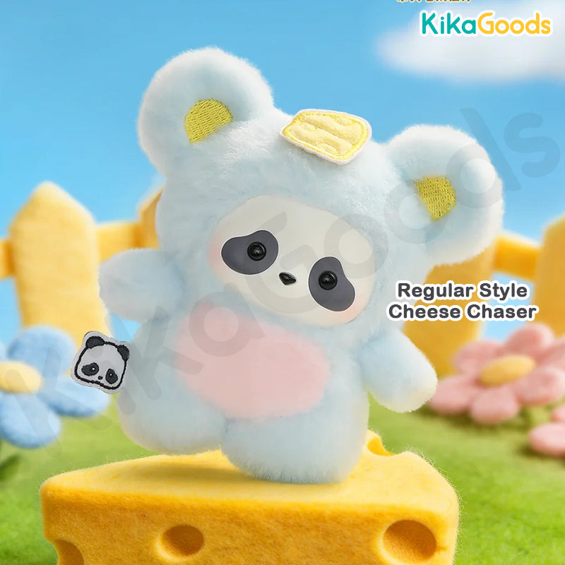 Panda Roll The Zoo in Hands Series Plush Keychain Blind Box