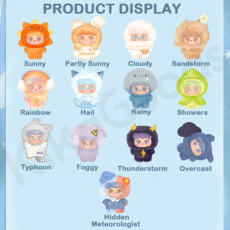 Q.Kid Weather Series Mini Plush Blind Box