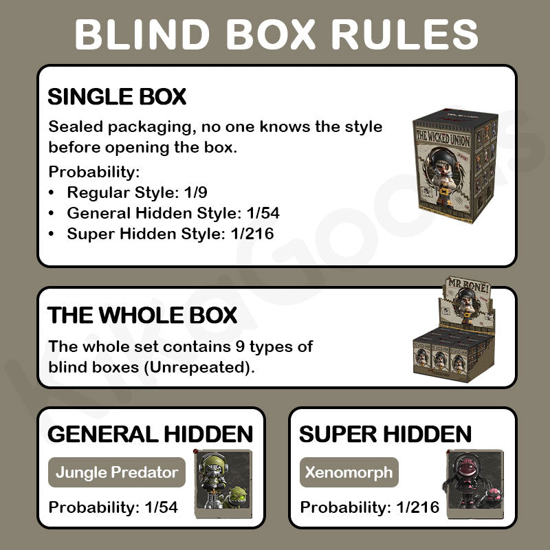 MR.BONE The Wicked Union Series Blind Box